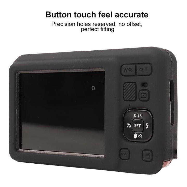 For Kodak Pixpro FZ55 Glossy Soft Silicone Protective Case(Black)