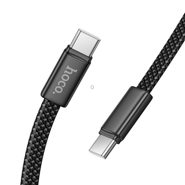 hoco X125 USB-C / Type-C to USB-C / Type-C Exceso 60W Charging Data Cable, Length: 1m(Black)
