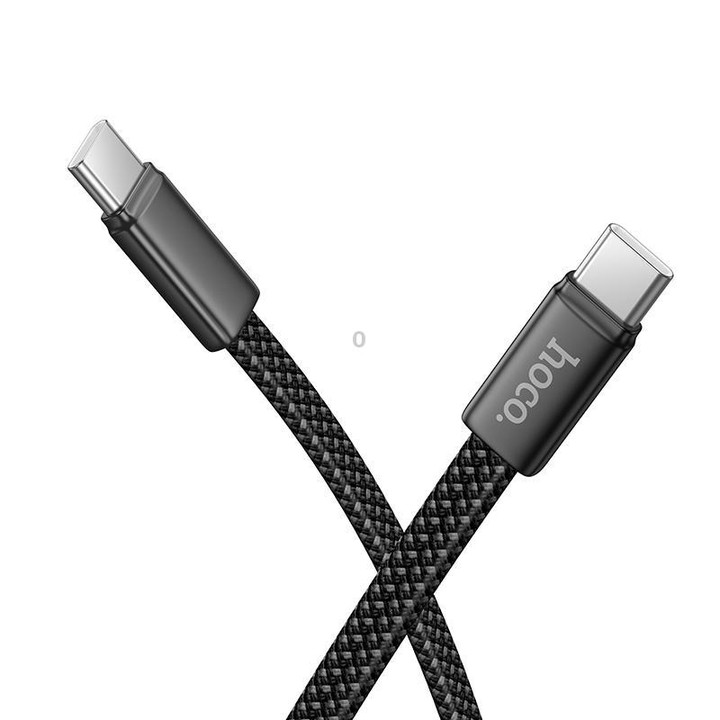 hoco X125 USB-C / Type-C to USB-C / Type-C Exceso 60W Charging Data Cable, Length: 1m(Black)