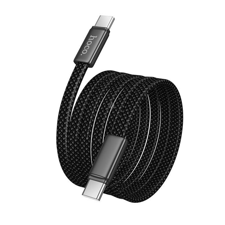 hoco X125 USB-C / Type-C to USB-C / Type-C Exceso 60W Charging Data Cable, Length: 1m(Black)