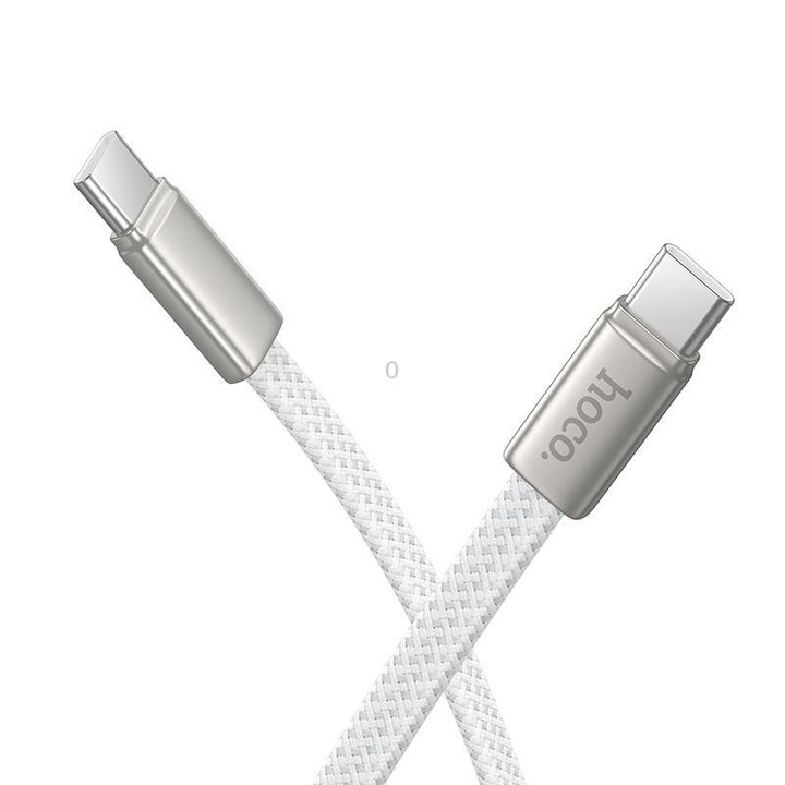 hoco X125 USB-C / Type-C to USB-C / Type-C Exceso 60W Charging Data Cable, Length: 1m(White)