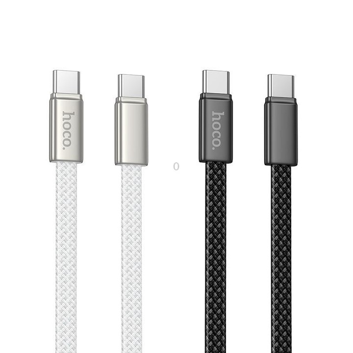 hoco X125 USB-C / Type-C to USB-C / Type-C Exceso 60W Charging Data Cable, Length: 1m(White)