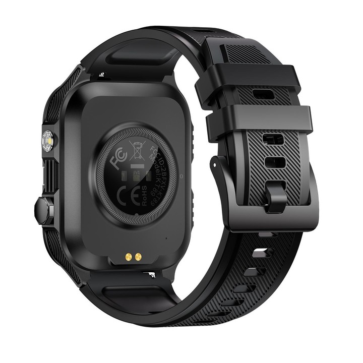 KT89 1.96 inch Square Screen Bluetooth Sports Smart Watch(Black)