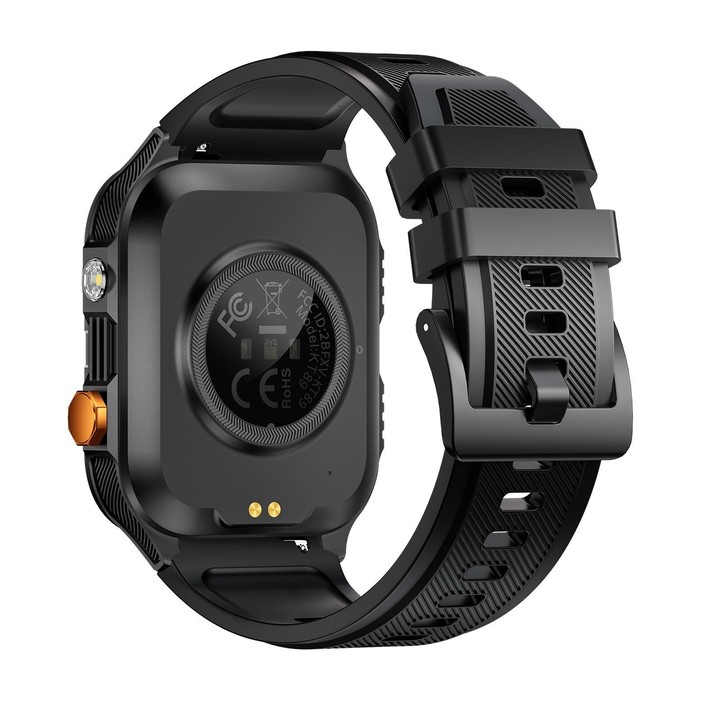 KT89 1.96 inch Square Screen Bluetooth Sports Smart Watch(Orange)