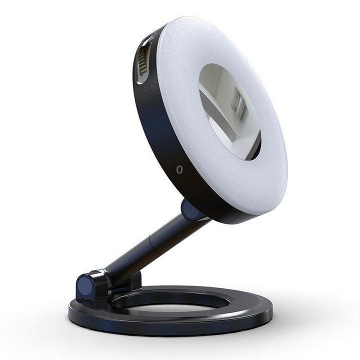 K3 Fill Light MagSafe Vacuum Magnetic Phone Holder(Black)