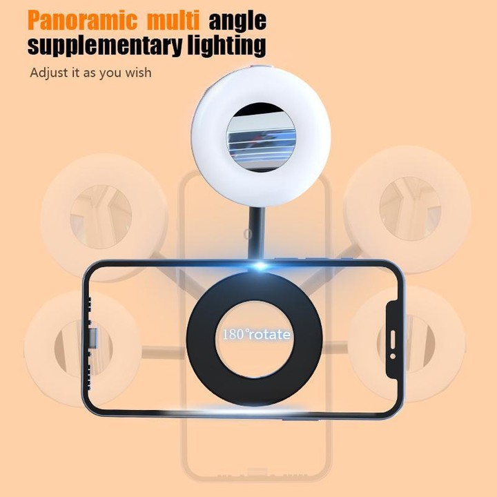 K3 Fill Light MagSafe Vacuum Magnetic Phone Holder(Black)