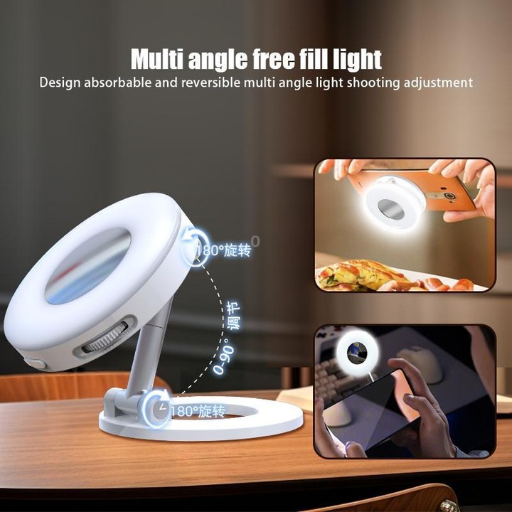 K3 Fill Light MagSafe Vacuum Magnetic Phone Holder(Black)