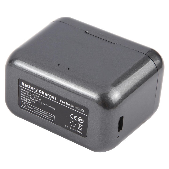 CH2-X4-02 For Insta360 X4 Dual Batteries Charging Box Fast Charge Hub