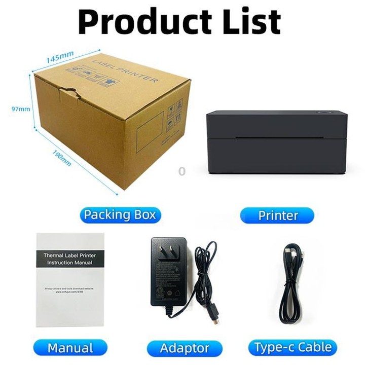 POS-9260 Thermal Label & Barcode Printer, Plug:AU Plug(White)