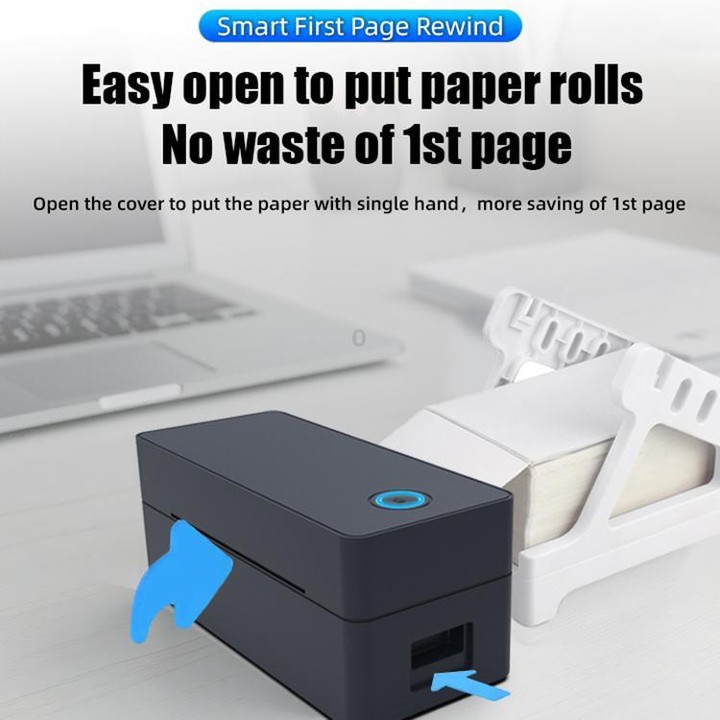 POS-9260 Thermal Label & Barcode Printer, Plug:AU Plug(White)