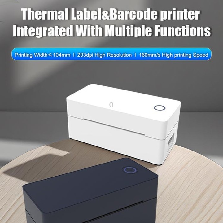 POS-9260 Thermal Label & Barcode Printer with Stand, Plug:AU Plug(White)