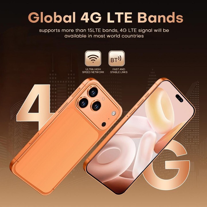 I17 Pro Max / THA97, 3GB+16GB, 6.58 inch Android 10 MTK6737 Quad Core, Network: 4G, Dual SIM, Plug:US Plug(Orange)