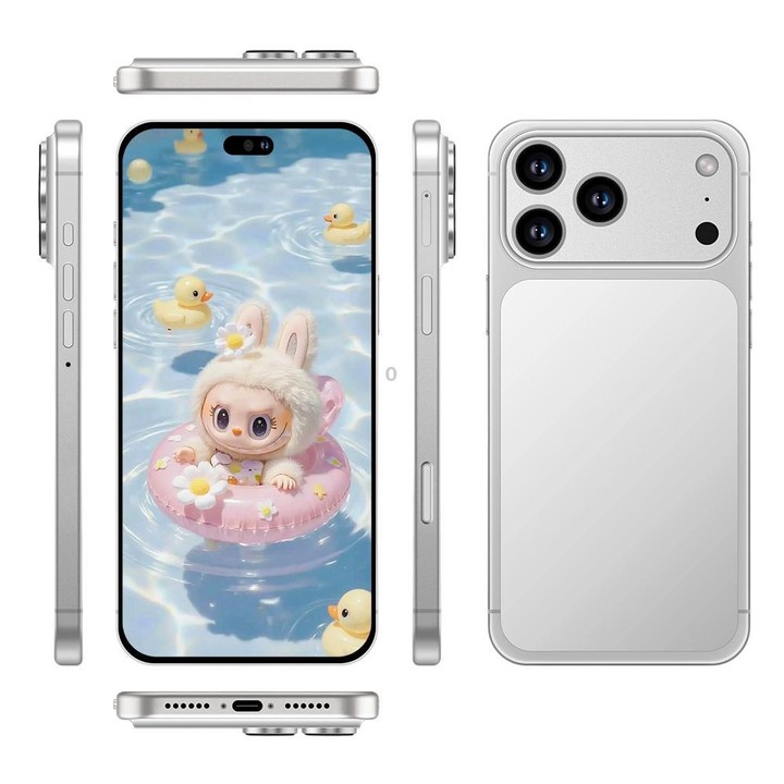 I17 Pro Max / THA97, 3GB+16GB, 6.58 inch Android 10 MTK6737 Quad Core, Network: 4G, Dual SIM, Plug:UK Plug(Silver)