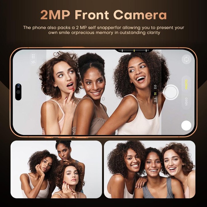 I17 Pro Max / THA97, 3GB+16GB, 6.58 inch Android 10 MTK6737 Quad Core, Network: 4G, Dual SIM, Plug:AU Plug(Orange)