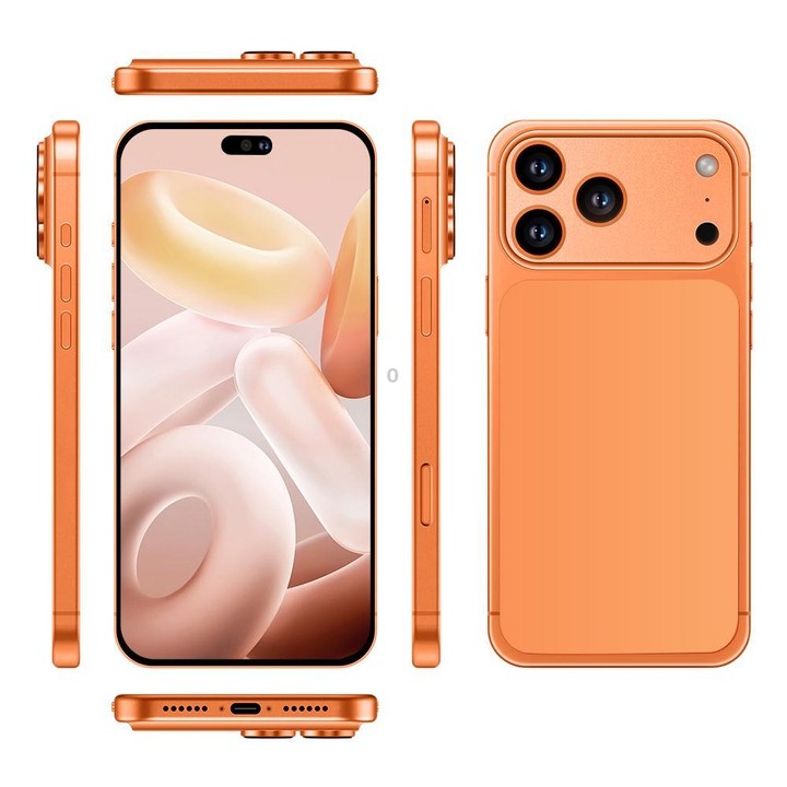 I17 Pro Max / THA97, 3GB+16GB, 6.58 inch Android 10 MTK6737 Quad Core, Network: 4G, Dual SIM, Plug:AU Plug(Orange)