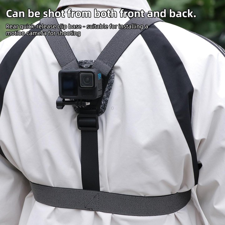5 in 1 Magnetic Ring Base Vest-style Photography Chest Strap Body Mount Belt with Mount & Screw