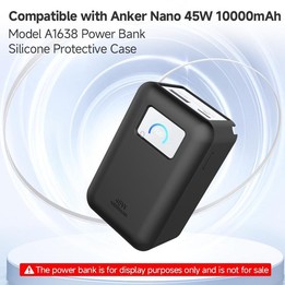 For Anker Nano 45W 10000mAh Power Bank Silicone Protective Case(Pink)