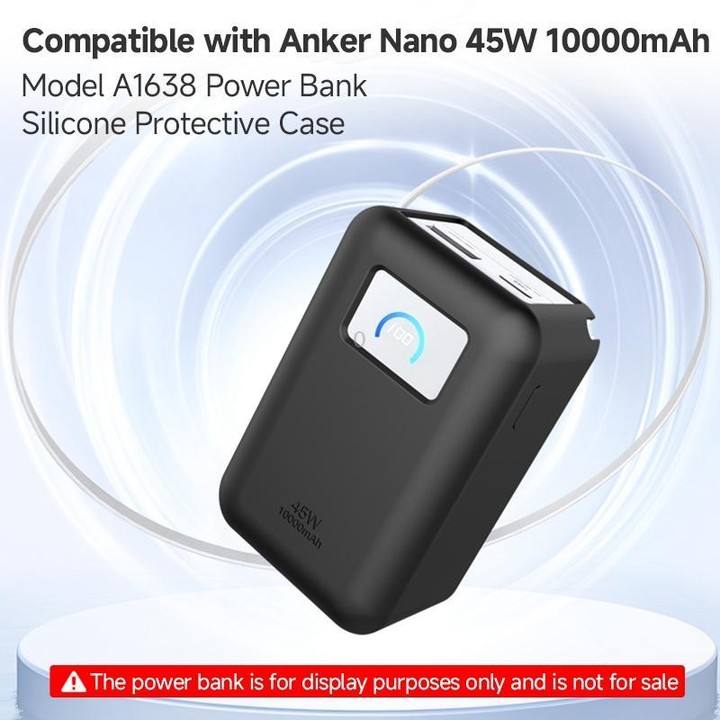 For Anker Nano 45W 10000mAh Power Bank Silicone Protective Case(Pink)
