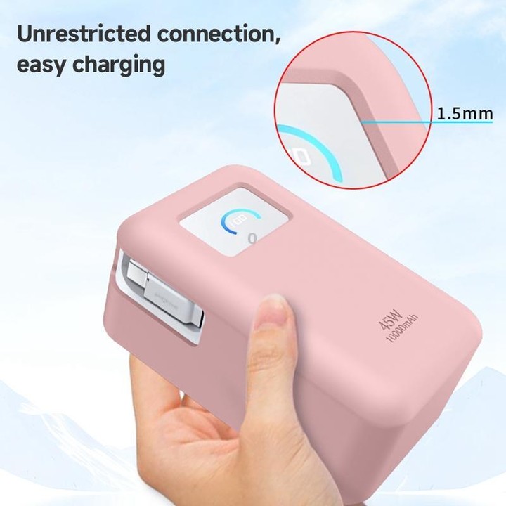 For Anker Nano 45W 10000mAh Power Bank Silicone Protective Case(Black)