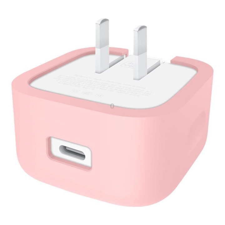 For Apple 40W Dynamic Power Adapter Charger Silicone Protective Case(Pink)
