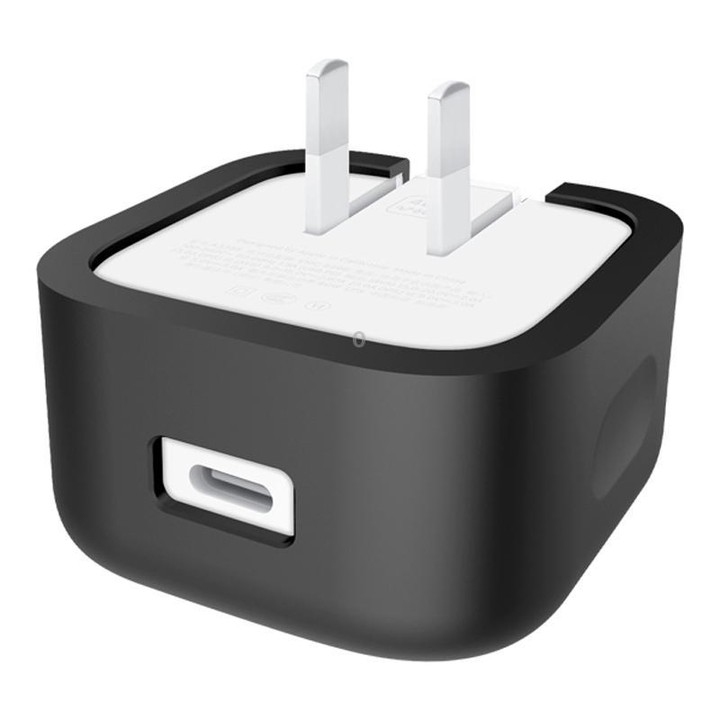 For Apple 40W Dynamic Power Adapter Charger Silicone Protective Case(Black)