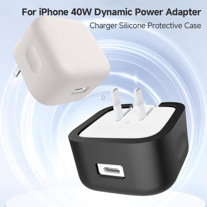 For Apple 40W Dynamic Power Adapter Charger Silicone Protective Case(Grey)