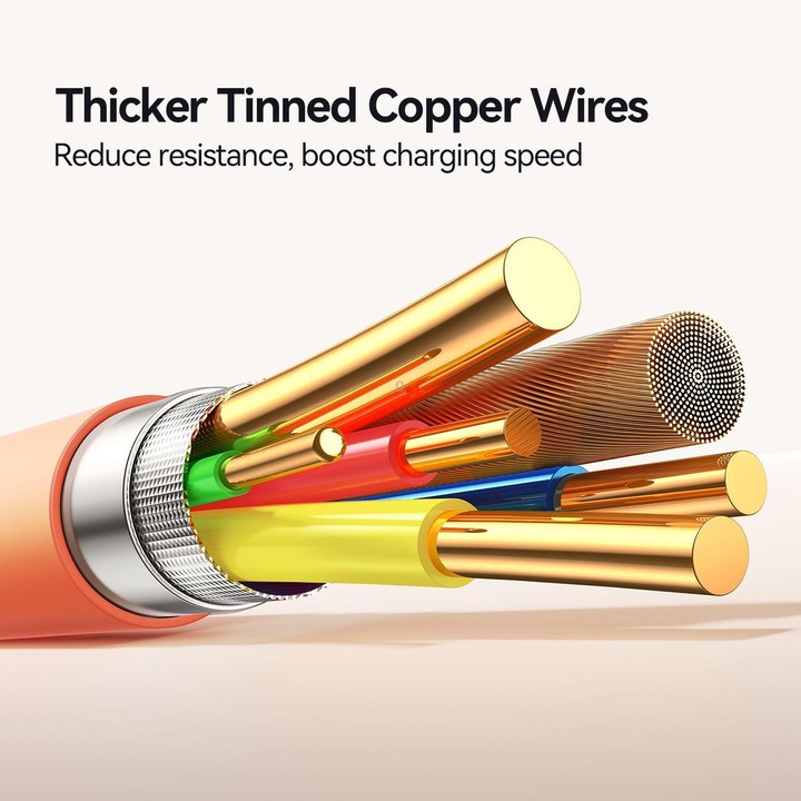 JOYROOM S-A59 Vibrant Series 60W Type-C to Type-C Fast Charging Data Cable, Length:1.2m(Orange)