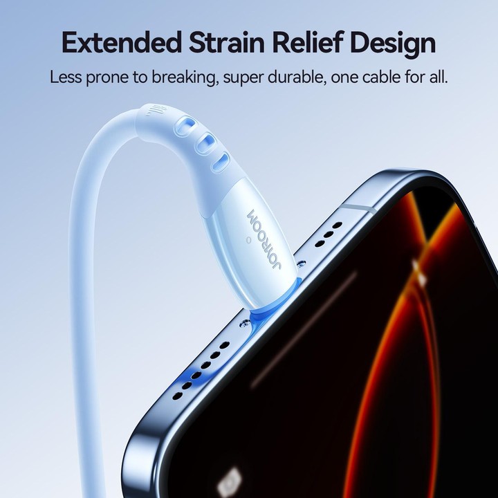 JOYROOM S-A59 Vibrant Series 60W Type-C to Type-C Fast Charging Data Cable, Length:1.2m(Blue)