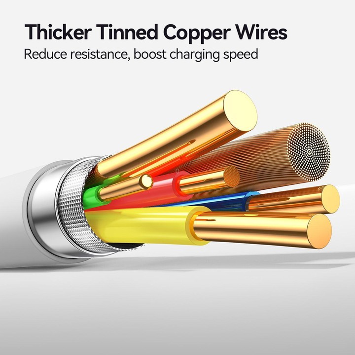JOYROOM S-A59 Vibrant Series 3A USB to Type-C Fast Charging Data Cable, Length:1.2m(White)