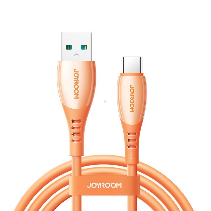 JOYROOM S-A59 Vibrant Series 3A USB to Type-C Fast Charging Data Cable, Length:1.2m(Orange)