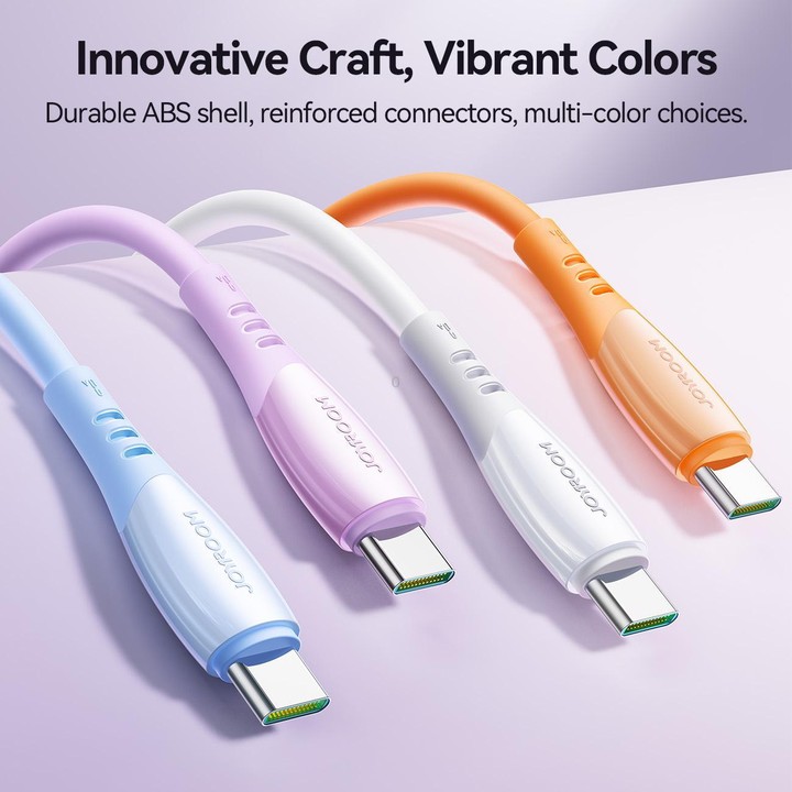 JOYROOM S-A59 Vibrant Series 3A USB to Type-C Fast Charging Data Cable, Length:1.2m(Purple)