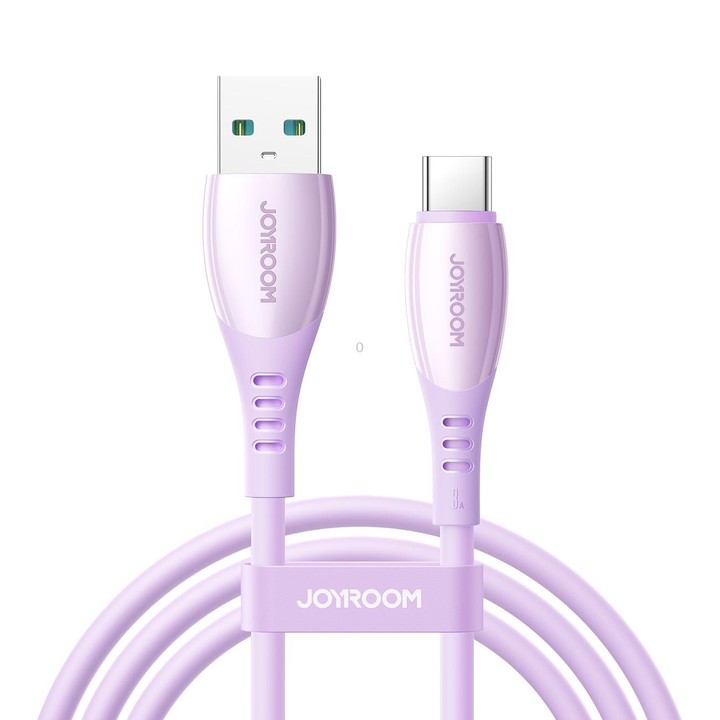 JOYROOM S-A59 Vibrant Series 3A USB to Type-C Fast Charging Data Cable, Length:1.2m(Purple)