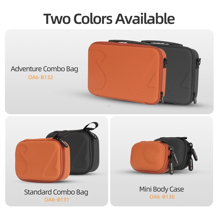 For DJI Osmo Action 6 / 5 Pro / 4 / 3 Sunnylife Portable Carrying Storage Box Mini Body Bag(Orange)