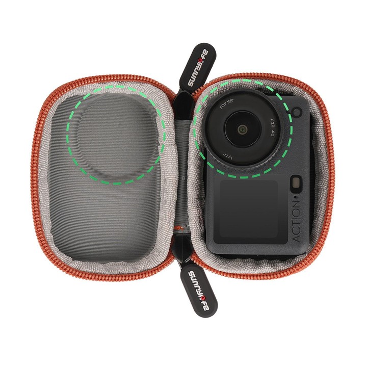 For DJI Osmo Action 6 / 5 Pro / 4 / 3 Sunnylife Portable Carrying Storage Box Mini Body Bag(Orange)