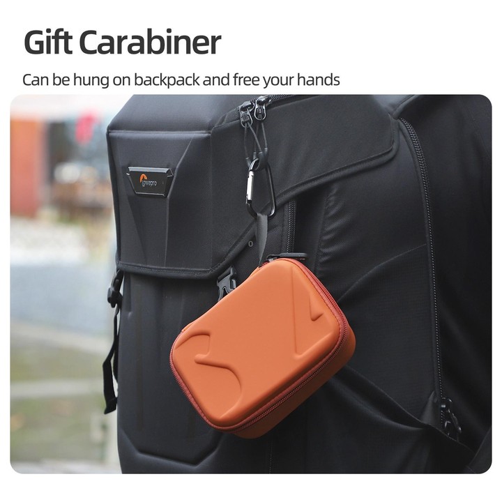 For DJI Osmo Action 6 / 5 Pro / 4 / 3 Sunnylife Portable Carrying Storage Box Standard Combo Bag(Orange)