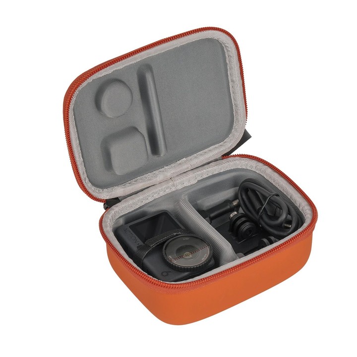 For DJI Osmo Action 6 / 5 Pro / 4 / 3 Sunnylife Portable Carrying Storage Box Standard Combo Bag(Orange)