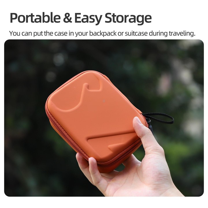 For DJI Osmo Action 6 / 5 Pro / 4 / 3 Sunnylife Portable Carrying Storage Box Standard Combo Bag(Orange)