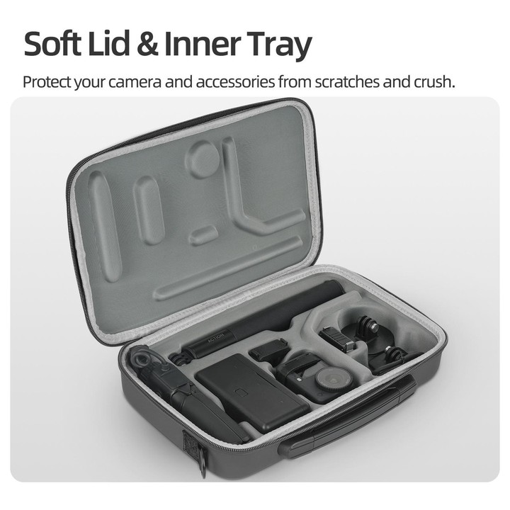 For DJI Osmo Action 6 / 5 Pro / 4 / 3 Sunnylife Portable Carrying Storage Box Adventure Combo Bag(Orange)