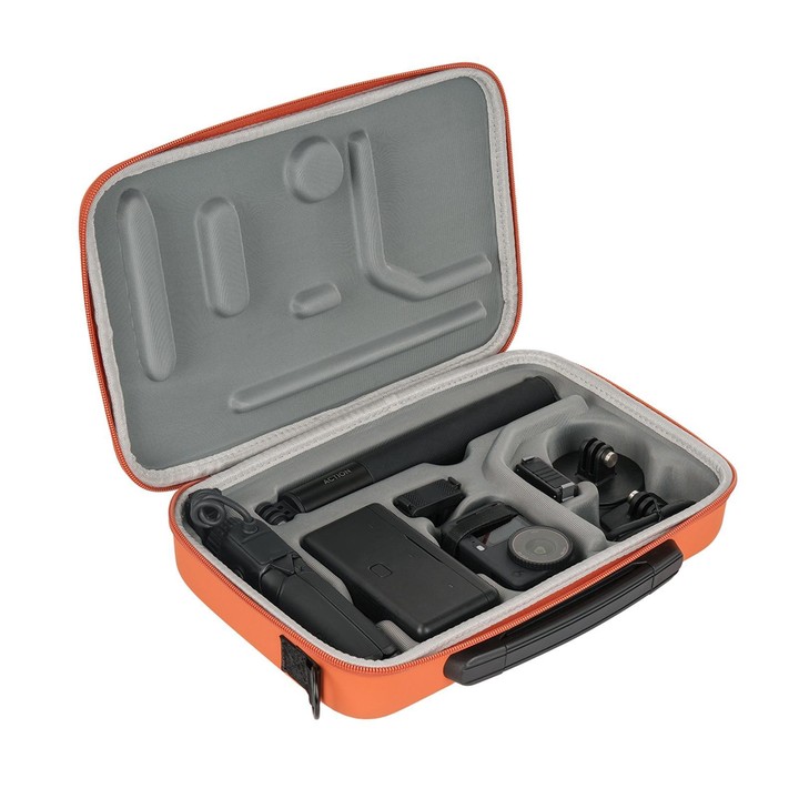 For DJI Osmo Action 6 / 5 Pro / 4 / 3 Sunnylife Portable Carrying Storage Box Adventure Combo Bag(Orange)