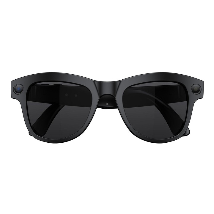 M01S 5MP Smart AI Camera Glasses Supports Voice Calls, Video Recording, WiFi Transmission(Sunglasses Black Frame)