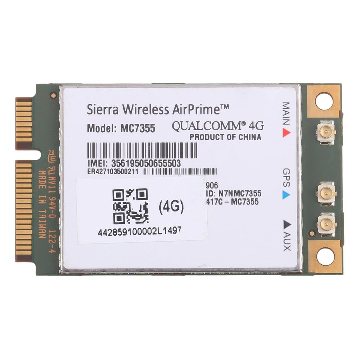 Sierra Wireless AirPrime MC7355 AT&T 4G LTE/HSPA+ 100Mbps PCI-E M.2 WiFi Wireless Module