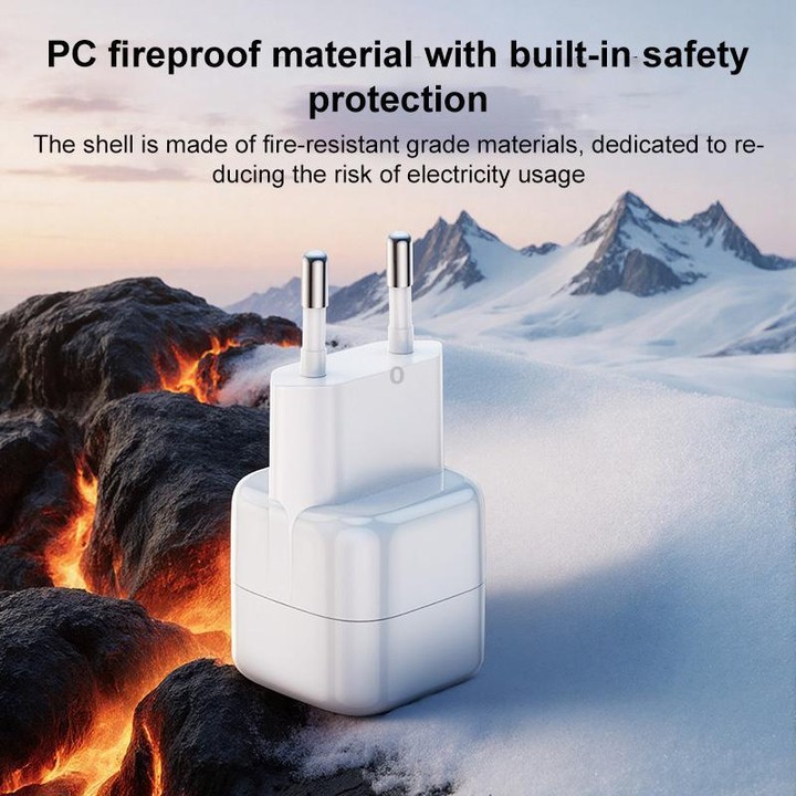 Yesido YC103 PD 35W Type-C Mini Ice Cube Fast Charger, Plug:EU Plug(White)