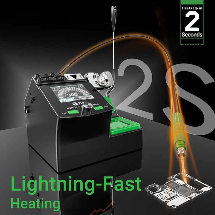 2UUL NT210 NextTip 80W Soldering Station Compatible with C115 / C210 / C245 Handle, Plug:EU Plug