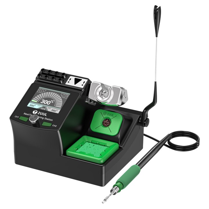 2UUL NT210 NextTip 80W Soldering Station Compatible with C115 / C210 / C245 Handle, Plug:EU Plug
