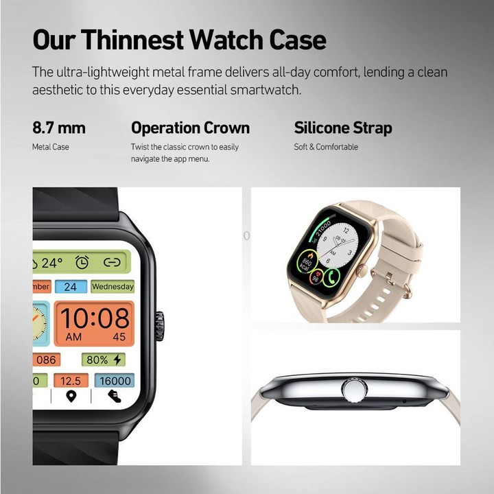 Zeblaze TS 4 1.94 inch AMOLED Screen IP68 Waterproof Sports Fitness Smart Watch(Midnight Black)