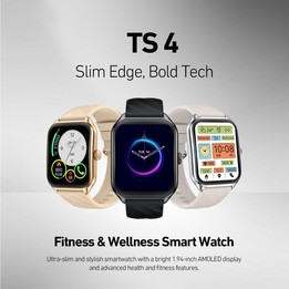 Zeblaze TS 4 1.94 inch AMOLED Screen IP68 Waterproof Sports Fitness Smart Watch(Champagne Gold)