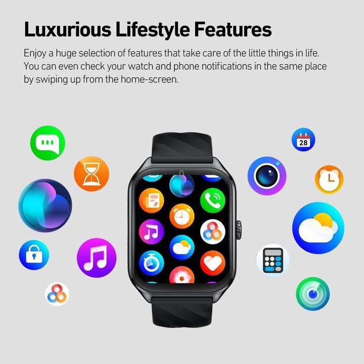 Zeblaze TS 4 1.94 inch AMOLED Screen IP68 Waterproof Sports Fitness Smart Watch(Champagne Gold)