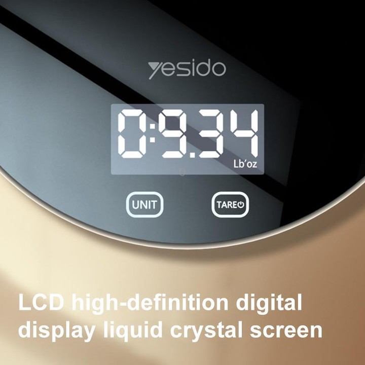 Yesido MG43 Smart Kitchen Electronic Scale(Black)