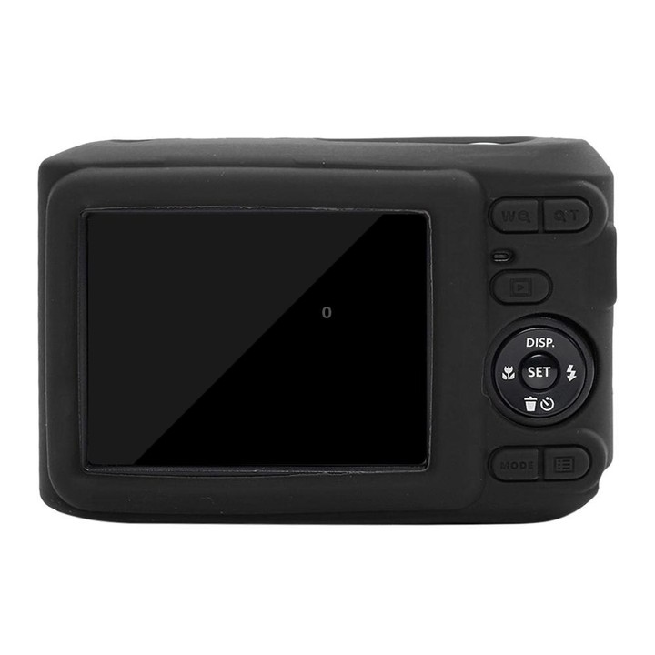 For Kodak Pixpro FZ45 Glossy Soft Silicone Protective Case(Black)