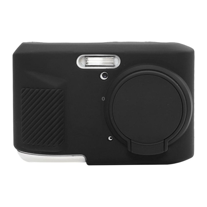 For Kodak Pixpro FZ45 Glossy Soft Silicone Protective Case(Black)